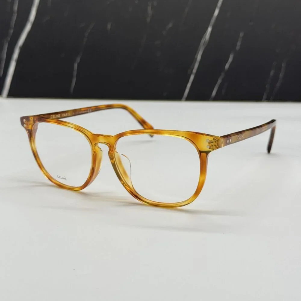 NEW CELINE CL50046F 053 HAVANA ROUND UNISEX CELINE EYEGLASSES